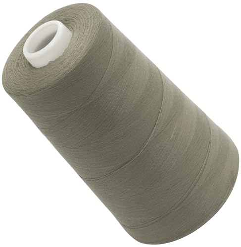 AERZETIX - C72842 - Nähgarnkonus 120 (40/2) 4000 m - aus polyester - konfektion, kurzwaren, garn, kordel, schnur, nähen, kleidung, faden - farbe beige - grün - Lehm von AERZETIX
