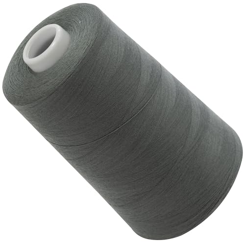 AERZETIX - C72895 - Nähgarnkonus 120 (40/2) 4000 m - aus polyester - konfektion, kurzwaren, garn, kordel, schnur, nähen, kleidung, faden - farbe grau - grün von AERZETIX