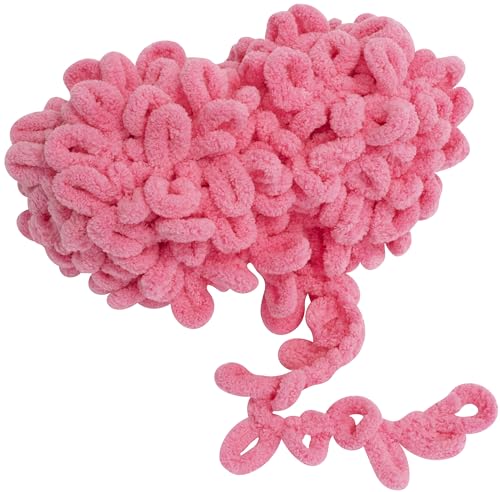 AERZETIX - C74130-100 g Knäuel Strickgarn mit Schlingen - Fingerstricken - rosa Farbe - aus polyester - häkelnadeln, nadeln, konfektion, kurzwaren, kardieren, bekleidung, halstuch, garn von AERZETIX