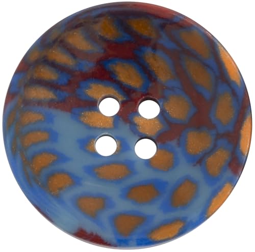 AERZETIX - C74183-10er-Pack runde Nähknöpfe ∅25x3 mm "Pfauen"-Effekt mit 4 Löchern 40L L40 - Öffnung 2 mm - Farbe blau beige burgund - aus kunststoff - kurzwaren nähen kleidung AERZETIX - C74183-10er-Pack runde Nähknöpfe ∅25x3 mm "Pfauen"-Effekt mit 4 Löchern 40L L40 - Öffnung 2 mm - Farbe blau beige burgund - aus kunststoff - kurzwaren nähen kleidung von AERZETIX