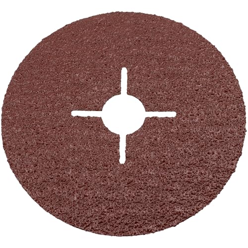 AERZETIX - C77040 - Satz von 5 Schleifscheiben Ø 125 mm aus Fiber für Winkelschleifer - Korngröße P36 - schleifscheiben körnung schleifen polieren von AERZETIX