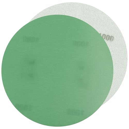AERZETIX - C77125 - Satz von 5 Klettschleifscheiben Ø 125 mm - Körnungstyp P1000 - farbe grün - körnung, schleifen, entgraten, schleifen von AERZETIX