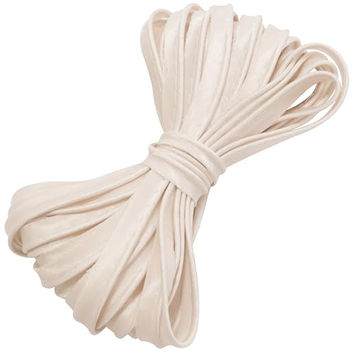 AERZETIX - Paspelband 10 Meter x 10mm - Material polyester - Farbe elfenbein - Nähen Individualisierung Kleidung dekorative Kreationen Bordüren Textilveredelung für Säume Schrägband von AERZETIX