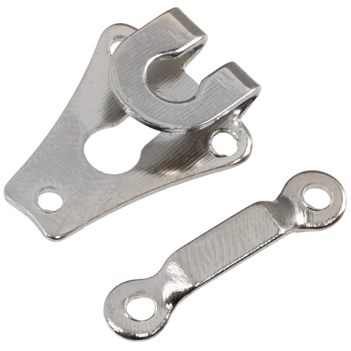 AERZETIX - Set mit 10 Hakenverschlüssen zum unsichtbaren Befestigen für Hosen Anzüge Röcke Kleidung Textilkreationen - Farbe Silber - aus Metall von AERZETIX