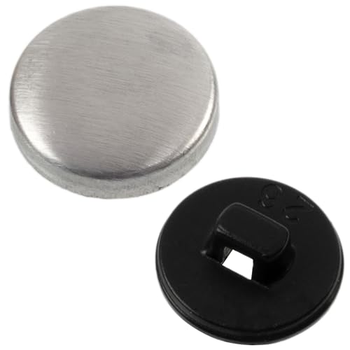 AERZETIX - Set mit 35 Abdeckknöpfen L26 ∅15.5 mm | Farbe Silber/Schwarz | DIY Textilreparaturprojekt Kurzwaren Nähen Kissen AERZETIX - Set mit 35 Abdeckknöpfen L26 ∅15.5 mm | Farbe Silber/Schwarz | DIY Textilreparaturprojekt Kurzwaren Nähen Kissen von AERZETIX