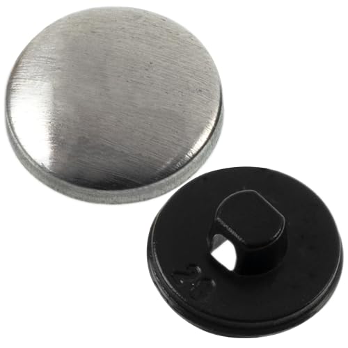 AERZETIX - Set mit 35 Abdeckknöpfen L28 ∅17 mm | Farbe Silber/Schwarz | DIY Textilreparaturprojekt Kurzwaren Nähen Kissen AERZETIX - Set mit 35 Abdeckknöpfen L28 ∅17 mm | Farbe Silber/Schwarz | DIY Textilreparaturprojekt Kurzwaren Nähen Kissen von AERZETIX