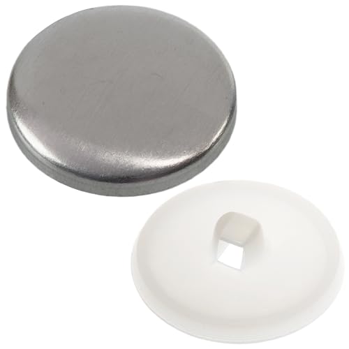 AERZETIX - Set mit 35 Abdeckknöpfen L36 ∅22 mm | Farbe Silber/Weiß | DIY Textilreparaturprojekt Kurzwaren Nähen Kissen AERZETIX - Set mit 35 Abdeckknöpfen L36 ∅22 mm | Farbe Silber/Weiß | DIY Textilreparaturprojekt Kurzwaren Nähen Kissen von AERZETIX