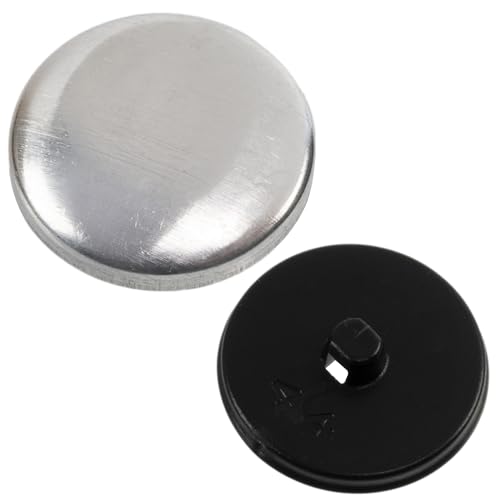 AERZETIX - Set mit 35 Abdeckknöpfen L44 ∅27 mm | Farbe Silber/Schwarz | DIY Textilreparaturprojekt Kurzwaren Nähen Kissen AERZETIX - Set mit 35 Abdeckknöpfen L44 ∅27 mm | Farbe Silber/Schwarz | DIY Textilreparaturprojekt Kurzwaren Nähen Kissen von AERZETIX