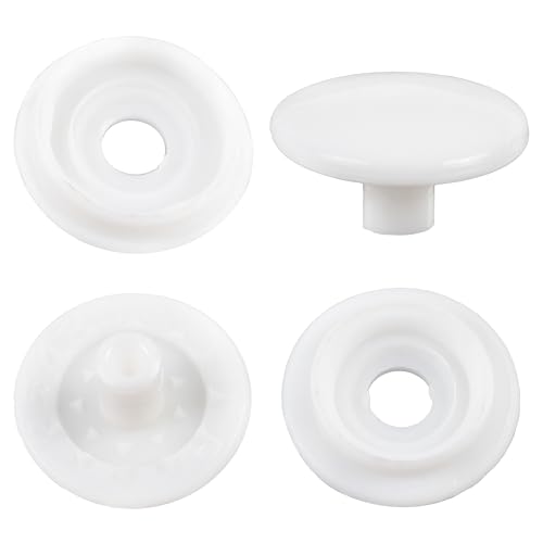 AERZETIX - Set mit 35 Druckknöpfen ∅11 mm à 4 Stück - Kunststoff - weiße Farbe - Kunsthandwerk Projekt Nähkreation DYI AERZETIX - Set mit 35 Druckknöpfen ∅11 mm à 4 Stück - Kunststoff - weiße Farbe - Kunsthandwerk Projekt Nähkreation DYI von AERZETIX