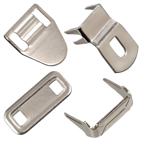 AERZETIX - Set mit 5 nahtlosen Hakenverschlüssen zum unsichtbaren Befestigen - Hosen Anzüge Röcke Kleidung Textilkreationen - Farbe Silber - aus Metall AERZETIX - Set mit 5 nahtlosen Hakenverschlüssen zum unsichtbaren Befestigen - Hosen Anzüge Röcke Kleidung Textilkreationen - Farbe Silber - aus Metall von AERZETIX