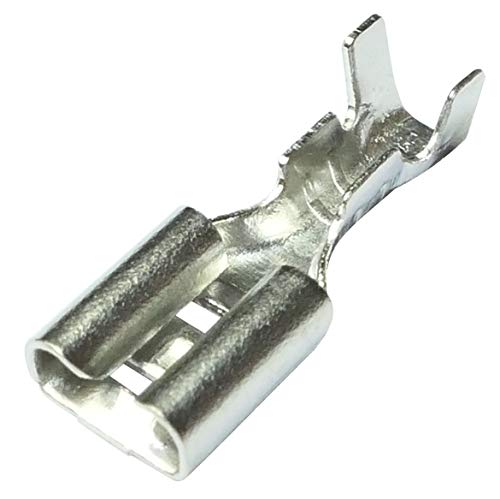 Aerzetix: 100 x Kabelschuhe Kabelschuh ( Klemme ) weiblich, flach 4.8mm 0.5mm 0,5-1mm2 von AERZETIX