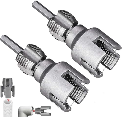 Interne und externe Rohr Gewinde Werkzeug 2PCS integrierte Dual-Funktion Rohr Gewinde Schneidwerkzeug, elektrische Bohrer kompatible PVC Rohr Gewinde Kit 1/2 '' 3/4 '' Interne und externe Rohr Gewinde Werkzeug 2PCS integrierte Dual-Funktion Rohr Gewinde Schneidwerkzeug, elektrische Bohrer kompatible PVC Rohr Gewinde Kit 1/2 '' 3/4 '' von AESZITTEW