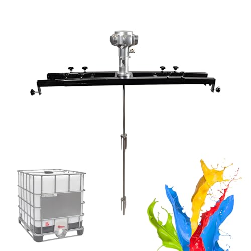 AETEREOS IBC-Luftrührwerk& Pneumatisches Mischgerät für 1000L-Fass, Teleskopbereich 75–120 cm, Klapppropeller, für Tintenlöser-Rührwerk 8030 von AETEREOS