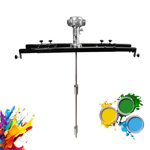 AETEREOS Pneumatischer Mischer für IBC-Tank & Pneumatischer Farbmischer, 1000 l, 1/2 PS, industrielle Mischmaschine für Tintenbeschichtungen, mit Stützaufhängung & Farbrührmaschine 8050S von AETEREOS