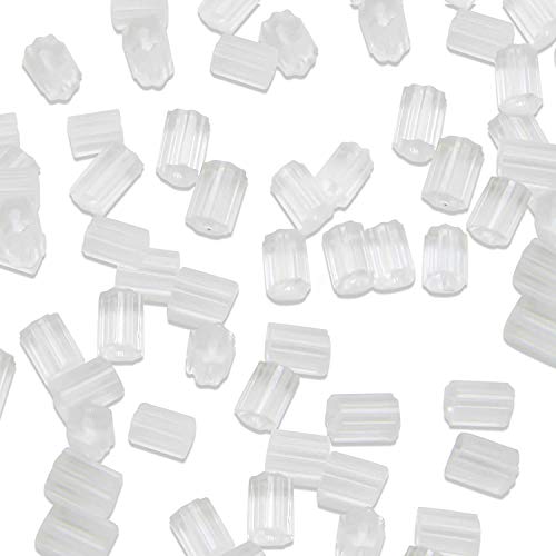 144 Stück klarer Kunststoff, Gummi, Sicherheits-Ohrring-Verschluss, weicher Silikon-Ohrmutter-Stopper, Ersatz, 3 x 3 mm, for Angelhaken, Ohrring-Stifte 144 Stück klarer Kunststoff, Gummi, Sicherheits-Ohrring-Verschluss, weicher Silikon-Ohrmutter-Stopper, Ersatz, 3 x 3 mm, for Angelhaken, Ohrring-Stifte von AEVQWEZNC