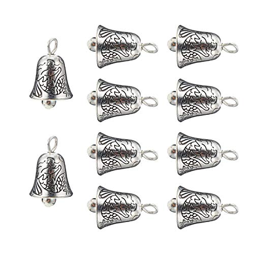 20 Stück Mini-Glöckchen for Basteln Splitterlegierungsglocken 1,5 cm Dekorationsglocken for Anhänger, Armband, Halskette, Schmuckherstellung von AEVQWEZNC