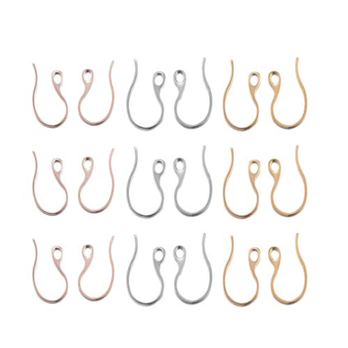 40 Stück Edelstahl-Ohrringhaken DIY Angelhaken Ohrhaken Hypoallergen Hängende Anhänger Ohrringteile Schmuckzubehör Teile for die DIY-Schmuckherstellung von AEVQWEZNC