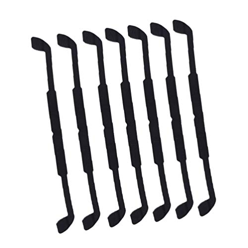 7 x Sportbrillenbandhalter aus Silikon, Brillenschnur, Brillenband, Lanyards-Halter(Black) von AEVQWEZNC