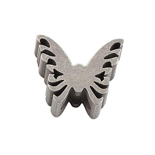 Solid Metal Paracord Knife Beads,Custom DIY Paracord Lanyard Charms,Jewellery Making Bead Decorative Charms-Spider(Butterfly) von AEVQWEZNC