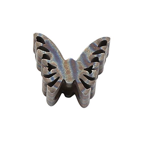 Solid Metal Paracord Knife Beads,Custom DIY Paracord Lanyard Charms,Jewellery Making Bead Decorative Charms-Spider(Butterfly Silver) von AEVQWEZNC