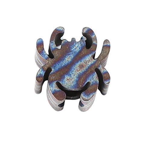 Solid Metal Paracord Knife Beads,Custom DIY Paracord Lanyard Charms,Jewellery Making Bead Decorative Charms-Spider(Spider Silver) von AEVQWEZNC