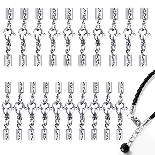 AFASOES 20 Stück Kettenverschluss Edelstahl Schmuckverschlüsse Silber Ketten Verschlüsse DIY Schmuck Karabinerverschlüsse für Kette Halsketten Armbänder Anhänger Schmuckerstellung (2,5mm & 3,5mm) AFASOES 20 Stück Kettenverschluss Edelstahl Schmuckverschlüsse Silber Ketten Verschlüsse DIY Schmuck Karabinerverschlüsse für Kette Halsketten Armbänder Anhänger Schmuckerstellung (2,5mm & 3,5mm) von AFASOES