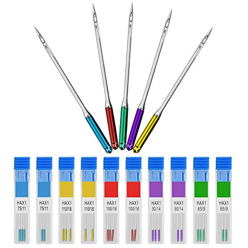 AFASOES 30 Stück Nadeln Nähmaschine 65/9 75/11 90/14 100/16 110/18 Nähmaschinennadeln Universal Nähen Maschine Nadel Set Maschinennadeln für Leder Jeans Stoffe 5 Farben AFASOES 30 Stück Nadeln Nähmaschine 65/9 75/11 90/14 100/16 110/18 Nähmaschinennadeln Universal Nähen Maschine Nadel Set Maschinennadeln für Leder Jeans Stoffe 5 Farben von AFASOES