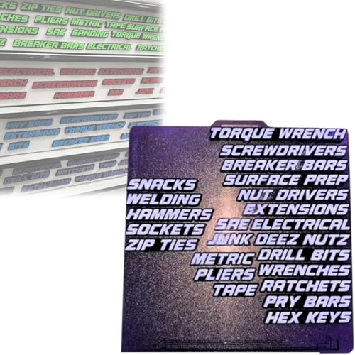 Werkzeugkasten-Schubladenanhänger, 3D-magnetische Werkzeugkasten-Organizer, Etiketten, Mini-wiederverwendbare Werkzeugkasten-Schubladen, Organisationsetiketten, Abzeichen-Aufkleber, leicht zu lesender Werkzeugkasten-Schubladenanhänger, 3D-magnetische Werkzeugkasten-Organizer, Etiketten, Mini-wiederverwendbare Werkzeugkasten-Schubladen, Organisationsetiketten, Abzeichen-Aufkleber, leicht zu lesender von AFGQIANG