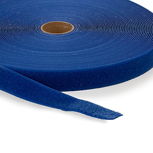 AFH Flauschband | Länge: 25 Meter | verschiedene Breiten und Farben (Breite: 25 mm, blau) von AFH Webshop