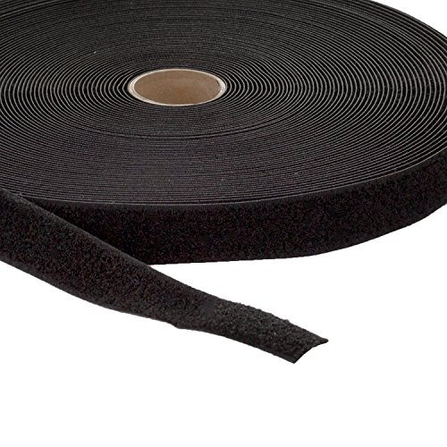AFH Flauschband | Länge: 25 Meter | verschiedene Breiten und Farben (Breite: 25 mm, schwarz) von AFH Webshop