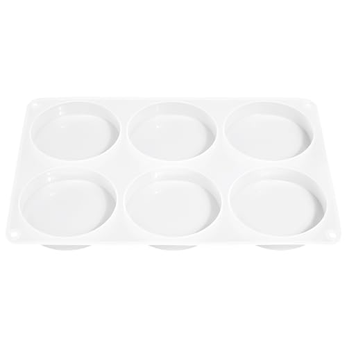 AFINSEA Runde Untersetzer-Harzformen, große Silikonform mit 6 Mulden, für Harz, 10,2 cm, Untersetzer-Formen für Epoxidharz, Blumenstrauß, Konservierung von AFINSEA