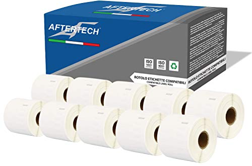 Aftertech 10 x 11351 54 x 11 mm Rollen mit Schmetterlings-Etiketten kompatibel (1500 Etiketten/Rolle = 15000 insgesamt) für Dymo LabelWriter Seiko SLP Etikettendrucker 10 x 11351 von AFTERTECH