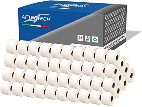 Aftertech 100 x 11356 41 x 89 mm kompatible Klebeetiketten (300 Etiketten/Rolle = 30000 insgesamt) für Dymo LabelWriter Seiko SLP Druckeretiketten S0722560 100 x 11356 von AFTERTECH