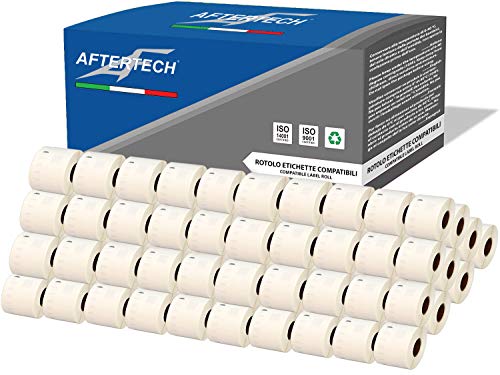 Aftertech 100 x 99015 54 x 70 mm kompatible Etikettenrollen (320 Etiketten/Rolle = 32000 gesamt) für Dymo LabelWriter Seiko SLP Druckeretiketten S0722440 100 x 99015 von AFTERTECH