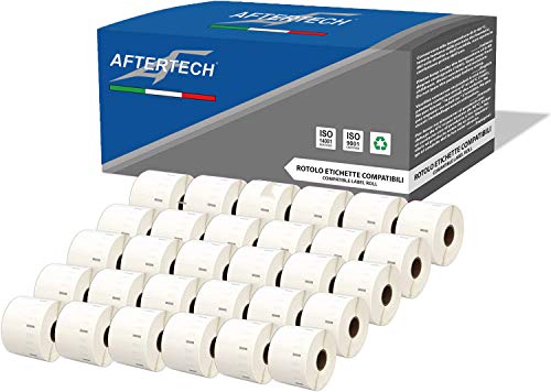 Aftertech 30x 11354 57x32mm kompatible Etikettenrollen (1000 Etiketten/Rolle = 30000 insgesamt) für Dymo LabelWriter Seiko SLP Etikettendrucker S0722540 30x11354 von AFTERTECH
