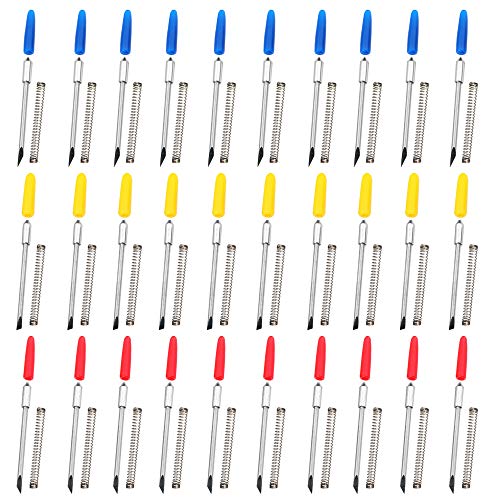 AFUNTA 30 Stück 30/45/60 Grad Tranchiermesser Vinyl Cutter Plotter Schneideklingen für CB09 CB09U Graphtec - Blau, Gelb, Rot AFUNTA 30 Stück 30/45/60 Grad Tranchiermesser Vinyl Cutter Plotter Schneideklingen für CB09 CB09U Graphtec - Blau, Gelb, Rot von AFUNTA