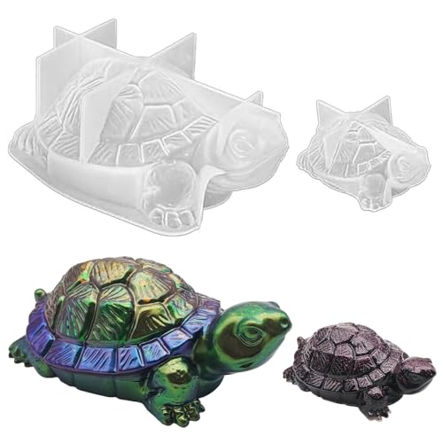 AFUNTA 3D-Meeresschildkröten-Harzformen, 2 Stück, Tier-Epoxidharz-Formen, Schildkröten-Kerzen-Form, DIY-Harzornament-Formen für Kunstharz, Heimdekoration AFUNTA 3D-Meeresschildkröten-Harzformen, 2 Stück, Tier-Epoxidharz-Formen, Schildkröten-Kerzen-Form, DIY-Harzornament-Formen für Kunstharz, Heimdekoration von AFUNTA