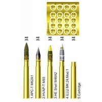 3 inch gun ammo brass set von AFV-Club