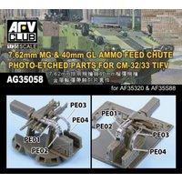 7.62mm MG & 40mm GL Ammo Feed Chute PE for CM-32/33 TIFV von AFV-Club