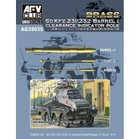 SD.KFZ 231/232 Barrel&Clearance Ind.POLE von AFV-Club