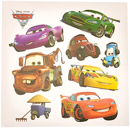 AG Design Disney Cars Kinderzimmer Wand Sticker, PVC-Folie (Phtalate-Free), mehrfarbig, 30 x 30 cm von AG Design