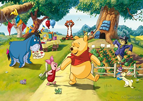 AG Design FTDs1938 Disney Winnie Puuh, Papier Fototapete Kinderzimmer - 255x180 cm - 2 teile, Papier, multicolor, 0,1 x 255 x 180 cm AG Design FTDs1938 Disney Winnie Puuh, Papier Fototapete Kinderzimmer - 255x180 cm - 2 teile, Papier, multicolor, 0,1 x 255 x 180 cm von AG Design
