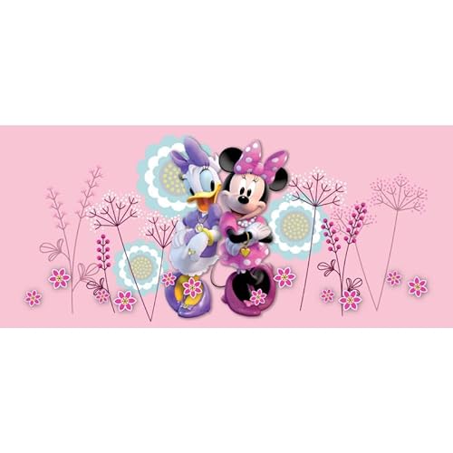 AG Design Freundinnen Minnie Mouse und Daisy, Disney, Vlies Fototapete für EIN Kinderzimmer, 202 x 90 cm, FTDN H 5390, Mehrfarbig von AG Design