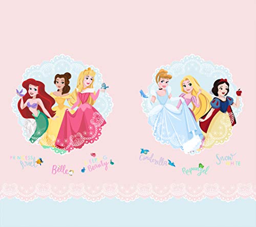 AG Design Prinzessinnen mit Spitzenmedaillons, Disney, Vorhängefür Kinderzimmer, 2 Teile, Mehrfarbig, 180 x 160 cm AG Design Prinzessinnen mit Spitzenmedaillons, Disney, Vorhängefür Kinderzimmer, 2 Teile, Mehrfarbig, 180 x 160 cm von AG Design