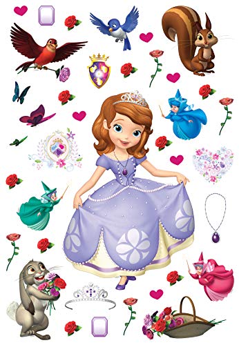 AG Design Sofia Tanzt, Disney, dekorative Aufkleber für Wände, Möbel und Innenausstattung eines Kinderzimmers, 42,5 x 65 cm, DK 1738, Mehrfarbig, 5 cm x 65 cm AG Design Sofia Tanzt, Disney, dekorative Aufkleber für Wände, Möbel und Innenausstattung eines Kinderzimmers, 42,5 x 65 cm, DK 1738, Mehrfarbig, 5 cm x 65 cm von AG Design