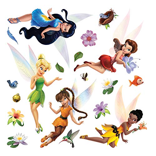 Disney Feen Kinderzimmer Wandstickers, mädchen Wandtattoo ädchen deko von AG Design 30 x 30 cm | DKS 1096 von AG Design