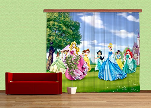 Gardine/Vorhang FCP xxl 6017, Prinzessin Princess, 280 x 245 cm, 2 teil" von AG Design