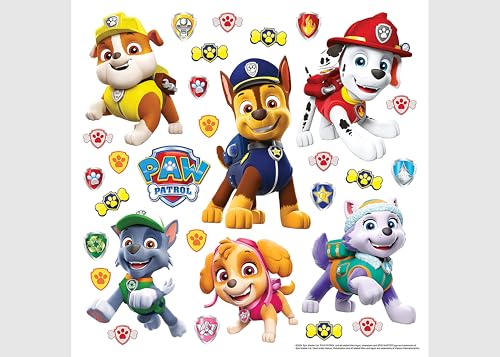 Paw Patrol Kinderzimmer Wandstickers, Wandtattoo junge deko von AG Design | 30 x 30 cm | ADKS 3946 von AG Design