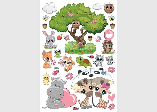 Tiere Kinderzimmer Wandstickers, Wandtattoo junge deko von AG Design 42,5 x 65 cm | ADK 1670 Tiere Kinderzimmer Wandstickers, Wandtattoo junge deko von AG Design 42,5 x 65 cm | ADK 1670 von AG Design