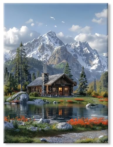 Diamond Painting Erwachsene, Geschenke für Mädchen Diamant Painting Landschafts Bilder, 5D Diamond-Painting zur Entspannung und astelset BastelnWanddeko - 30 X 40 cm von AG.AIIEU